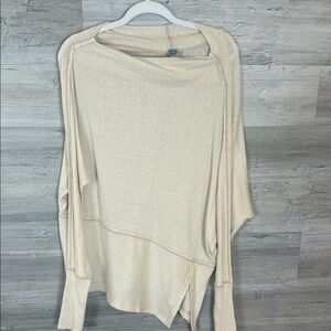 We the Free Londontown Thermal Top Light Beige Women's Sweater